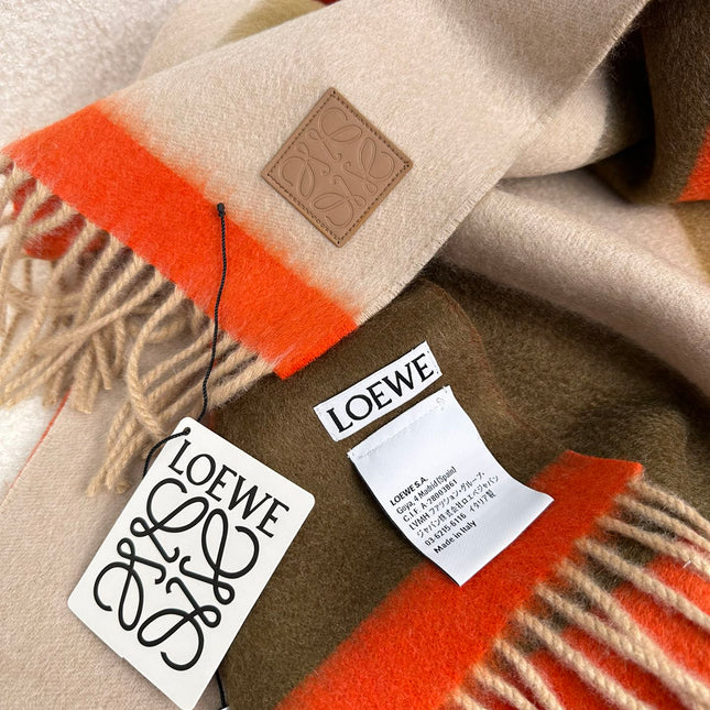 SCARF 190 CM IN COLORFUL CASHMERE 408797
