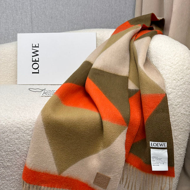 SCARF 190 CM IN COLORFUL CASHMERE 408797
