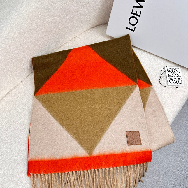 SCARF 190 CM IN COLORFUL CASHMERE 408797
