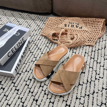 INFRA SANDAL PINK NUDE SUEDE