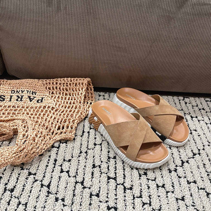 INFRA SANDAL PINK NUDE SUEDE