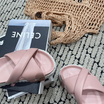 INFRA SANDAL LIGHT PINK CALFSKIN
