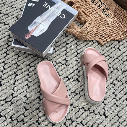 INFRA SANDAL LIGHT PINK CALFSKIN