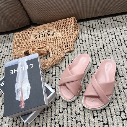 INFRA SANDAL LIGHT PINK CALFSKIN