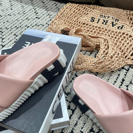 INFRA SANDAL LIGHT PINK CALFSKIN