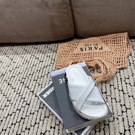 INFRA SANDAL WHITE CALFSKIN