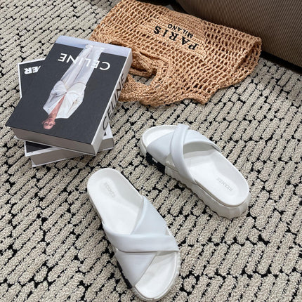 INFRA SANDAL WHITE CALFSKIN