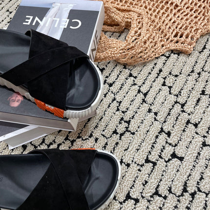 INFRA SANDAL BLACK SUEDE