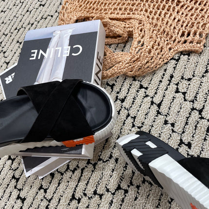 INFRA SANDAL BLACK SUEDE