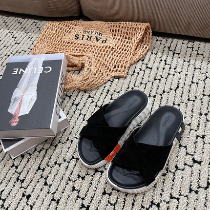 INFRA SANDAL BLACK SUEDE