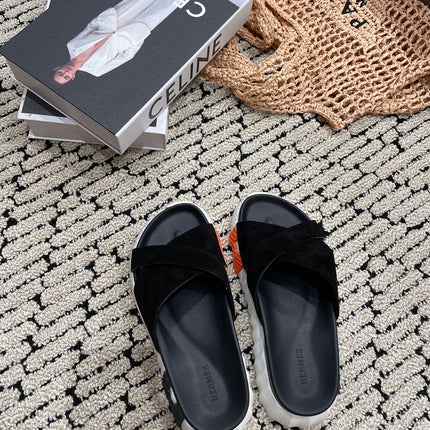 INFRA SANDAL BLACK SUEDE