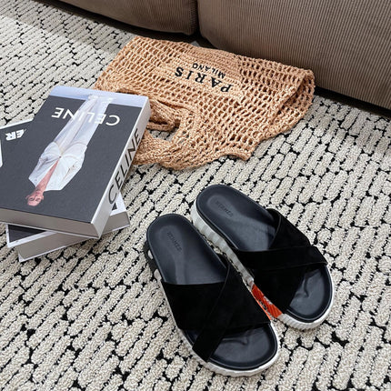 INFRA SANDAL BLACK SUEDE