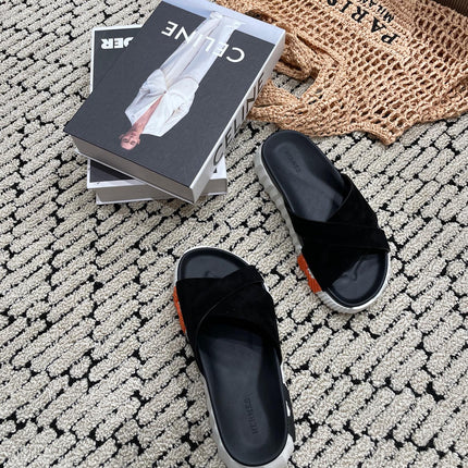 INFRA SANDAL BLACK SUEDE