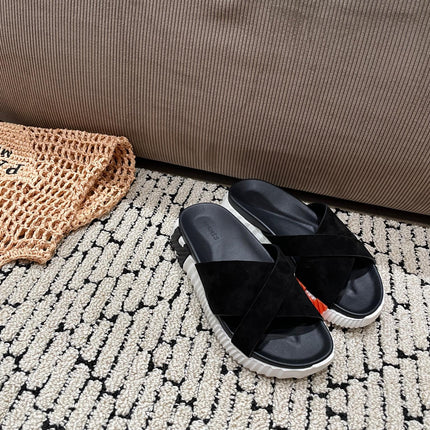 INFRA SANDAL BLACK SUEDE