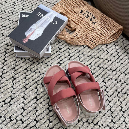 ELECTRIC SANDAL ROUGE CALFSKIN