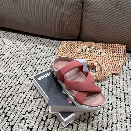 ELECTRIC SANDAL ROUGE CALFSKIN