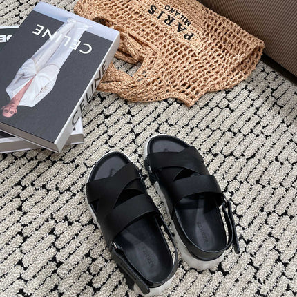 ELECTRIC SANDAL BLACK CALFSKIN