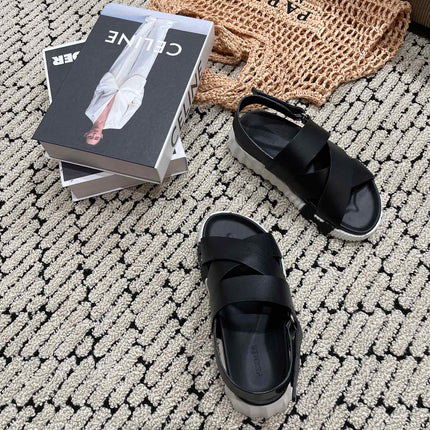 ELECTRIC SANDAL BLACK CALFSKIN