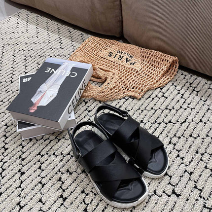 ELECTRIC SANDAL BLACK CALFSKIN