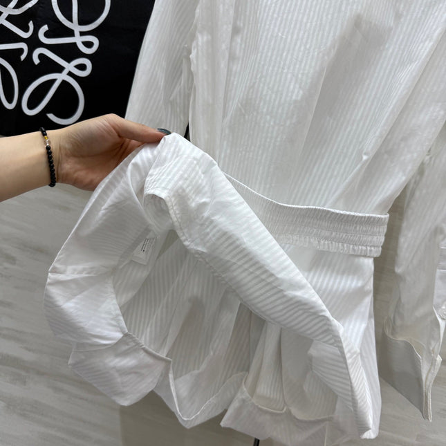 Loewe Shirt Dress White Cotton