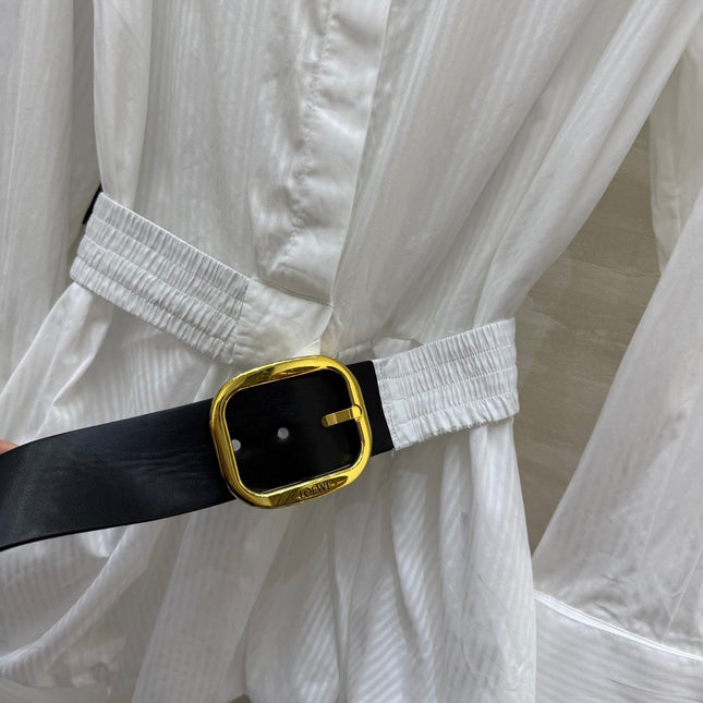 Loewe Shirt Dress White Cotton
