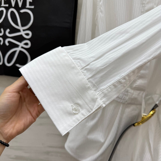 Loewe Shirt Dress White Cotton