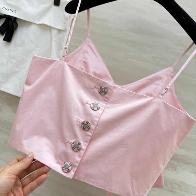 CHANEL 25S SPAGHETTI STRAP TOP STYLE 245