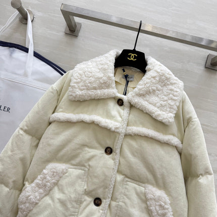 MONCLER 25S VELVET FUR JACKET 306106