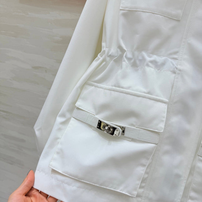 HERMES 25S HOODED JACKET 073