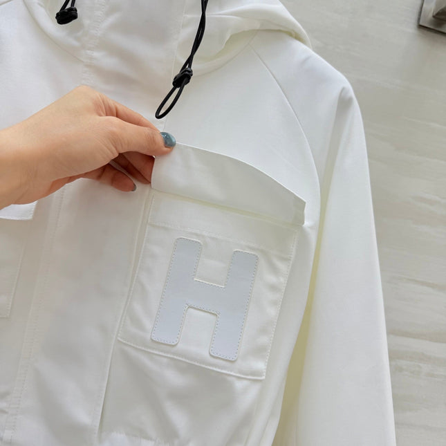 HERMES 25S HOODED JACKET 073