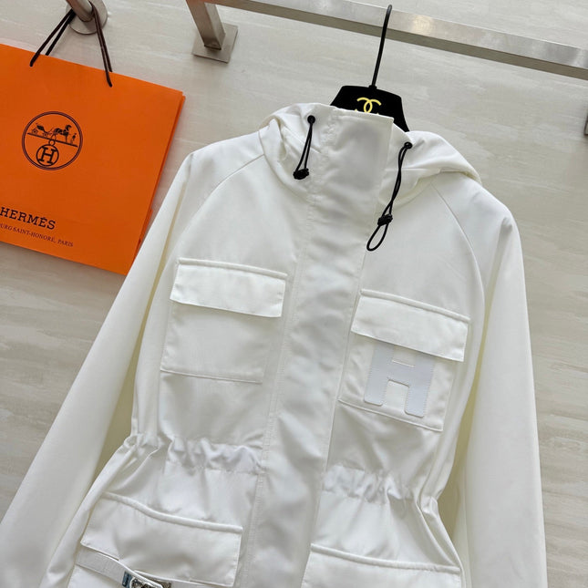 HERMES 25S HOODED JACKET 073