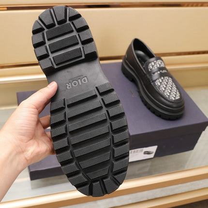 CD EXPLORER LOAFER BLACK AND WHITE JACQUARD