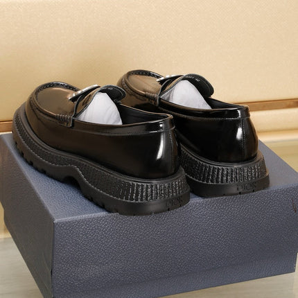 CD EXPLORER ICON LOAFER BLACK POLISHED CALFSKIN