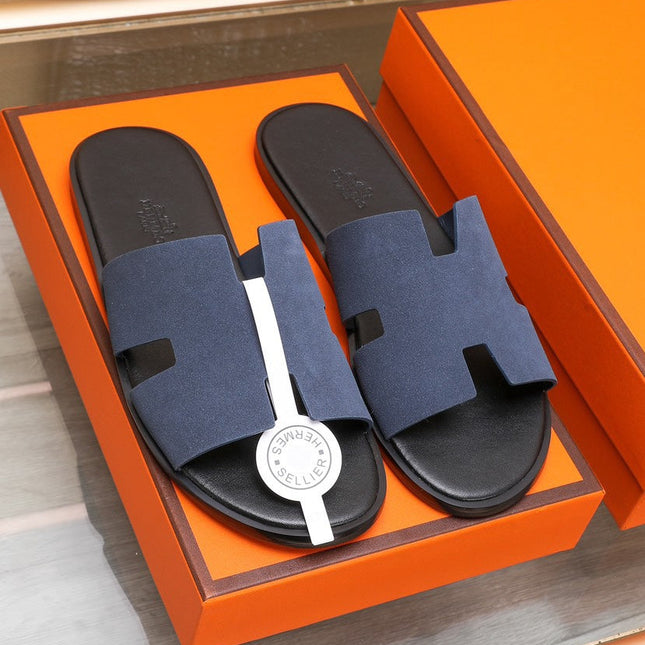 HM IZMIR SANDAL INDIGO SUEDE