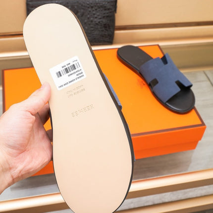 HM IZMIR SANDAL INDIGO SUEDE