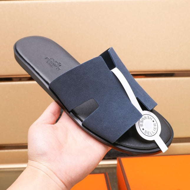 HM IZMIR SANDAL INDIGO SUEDE