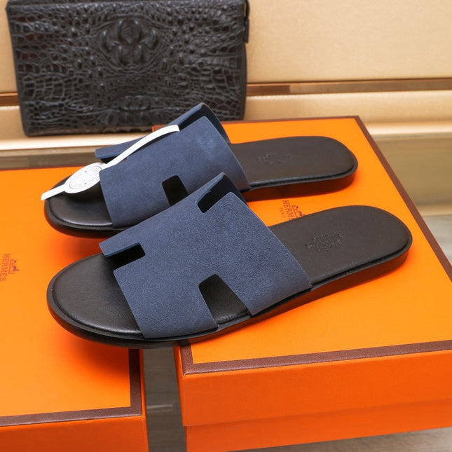 HM IZMIR SANDAL INDIGO SUEDE