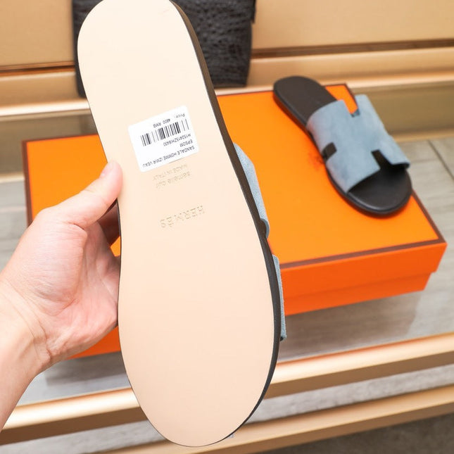 HM IZMIR SANDAL STONE SUEDE