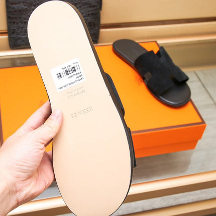 HM IZMIR SANDAL BLACK SUEDE