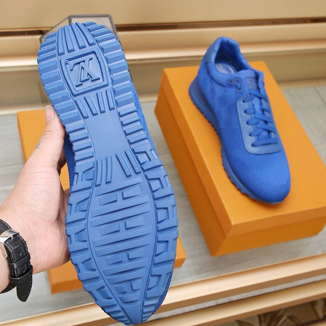 LV CLASSIC SNEAKER COBALT BLUE DAMIER