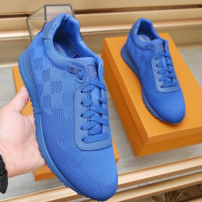 LV CLASSIC SNEAKER COBALT BLUE DAMIER