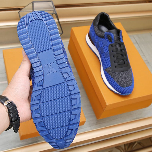 LV CLASSIC SNEAKER IN COBALT BLUE MIX BLACK DAMIER