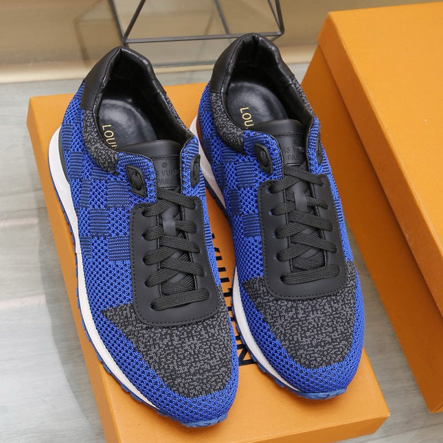 LV CLASSIC SNEAKER IN COBALT BLUE MIX BLACK DAMIER