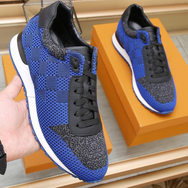 LV CLASSIC SNEAKER IN COBALT BLUE MIX BLACK DAMIER
