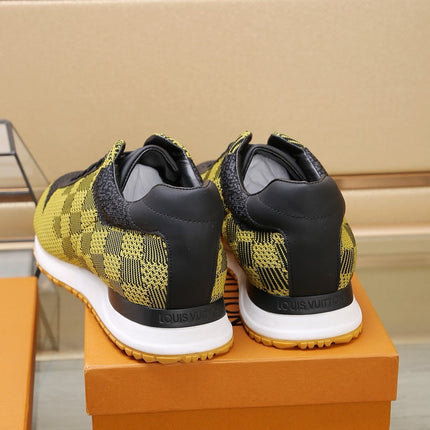 LV CLASSIC SNEAKER IN CORN YELLOW MIX BLACK DAMIER