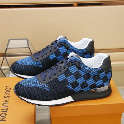 LV CLASSIC SNEAKER IN BLACK MIX SKY BLUE DAMIER