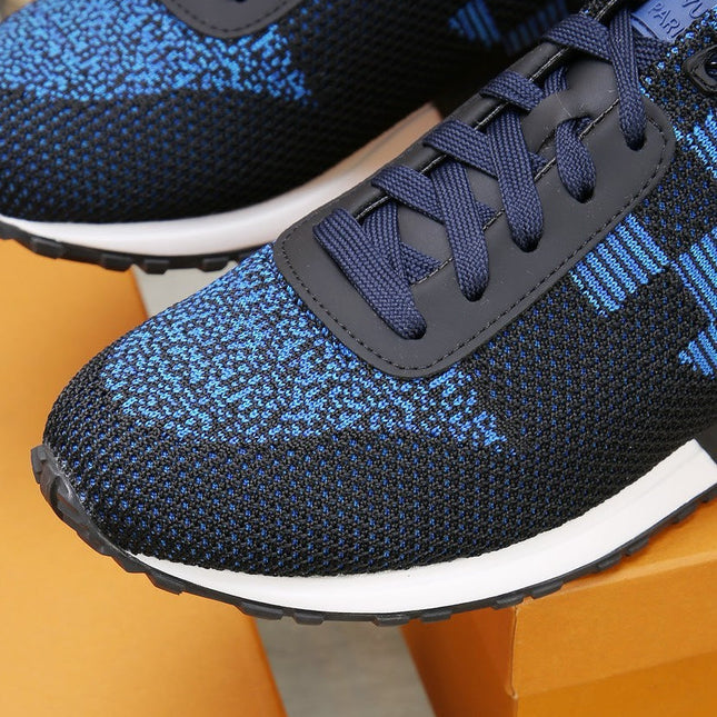 LV CLASSIC SNEAKER IN BLACK MIX SKY BLUE DAMIER