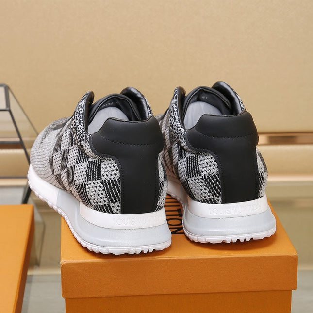 LV CLASSIC SNEAKER IN GREY MIX BLACK LUMINOUS KNIT