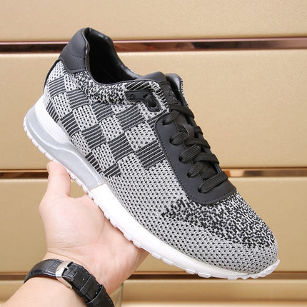 LV CLASSIC SNEAKER IN GREY MIX BLACK LUMINOUS KNIT