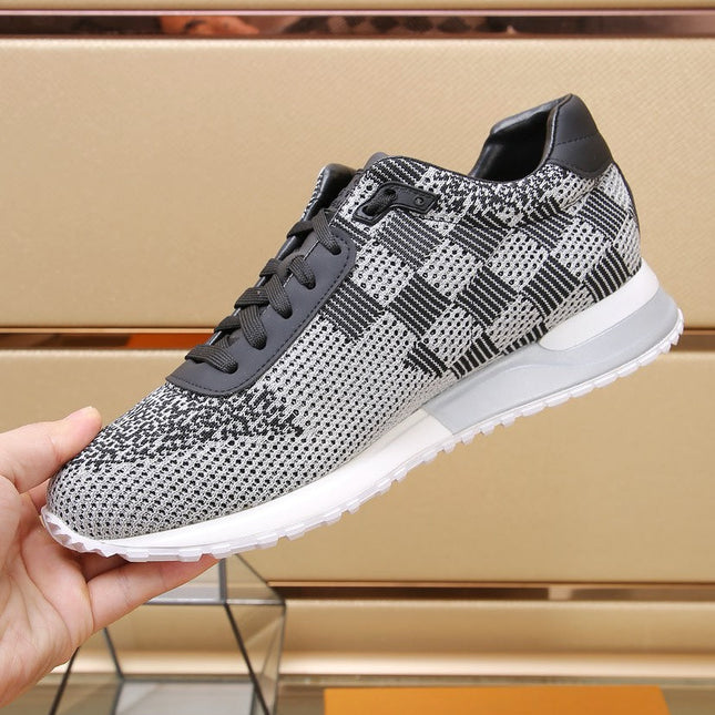 LV CLASSIC SNEAKER IN GREY MIX BLACK LUMINOUS KNIT